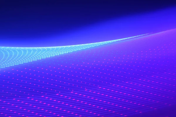 Blue Digital Tech Background Design Abstract Illuminated Dots — Stock Fotó