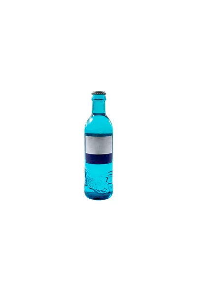 Botol Kaca Kosong Diisolasi Pada Latar Belakang Putih — Stok Foto