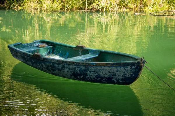 Old Wooden Boat Lake — Stock Photo, Image