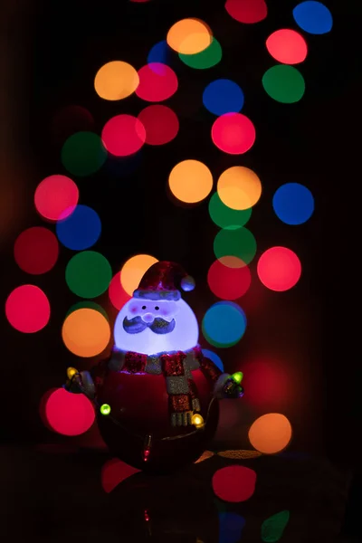 Árbol Navidad Con Luces Bokeh — Foto de Stock