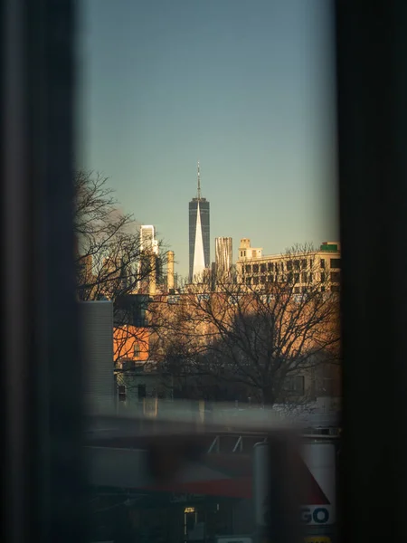 Kilátás Nyílik Város Manhattan New York — Stock Fotó