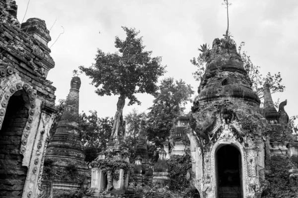 Tayland Daki Antik Buda Tapınakları — Stok fotoğraf