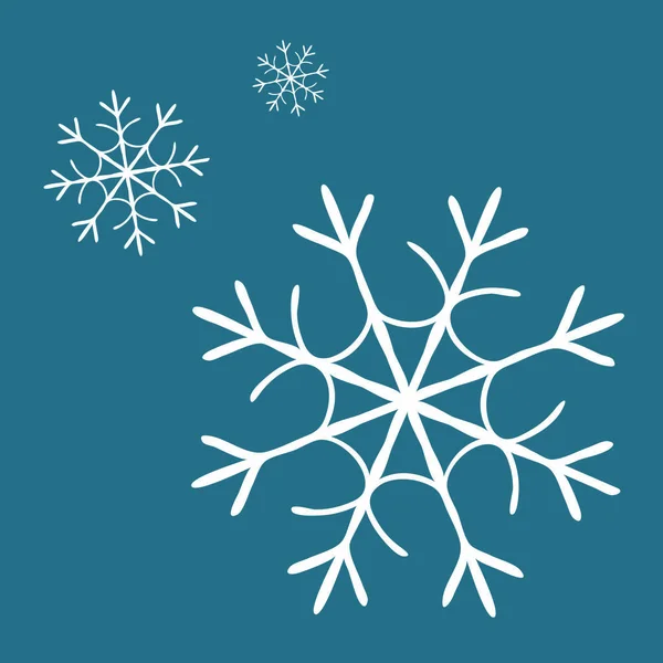 Εικονίδιο Νιφάδας Χιονιού Επίπεδη Απεικόνιση Των Χειμερινών Διανυσματικών Εικονιδίων Για — Διανυσματικό Αρχείο