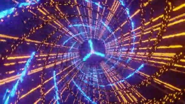 Абстрактный Гипнотический Светящийся Фон — стоковое видео
