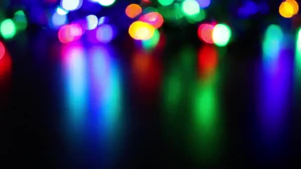 Christmas Lights Blurred Background — Stock Video