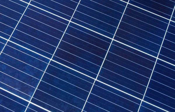 Primer Plano Del Módulo Fotovoltaico Del Panel Energía Solar Mar — Foto de Stock