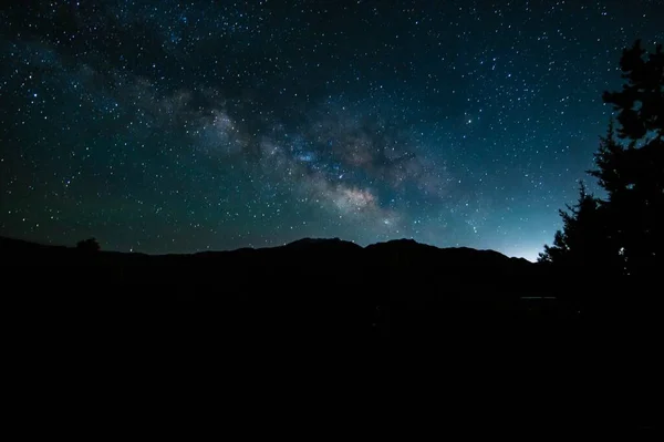 Galaxia Vía Láctea Cielo Nocturno —  Fotos de Stock