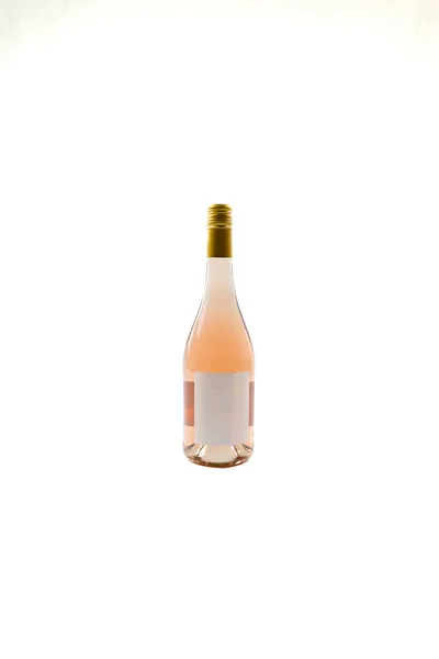 Botella Vino Vidrio Con Tapa Sobre Fondo Blanco —  Fotos de Stock