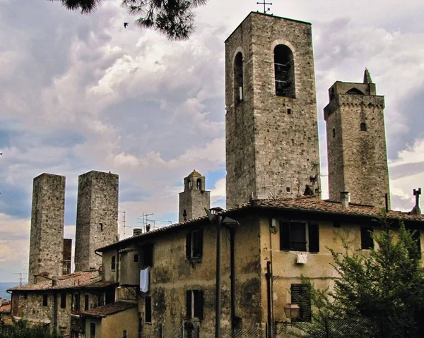 Castillo Medieval Toscana Italia — Foto de Stock