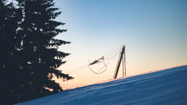 Skigebiet Den Bergen — Stockfoto