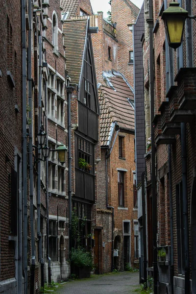 Oud Bakstenen Gebouw Stad Amsterdam — Stockfoto