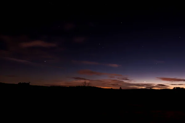 Mooie Nachthemel Met Wolken — Stockfoto