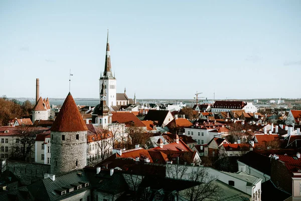 Tallinn Estonia July 2017 View Old Town City Riga Latvia — стоковое фото