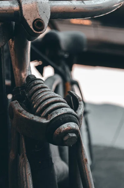 Παλιά Σκουριασμένη Μηχανή Αυτοκινήτου — Φωτογραφία Αρχείου