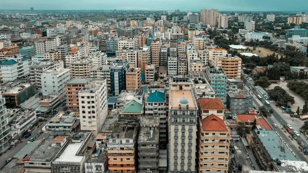 Flygfoto Över Dar Salaam Tanzania — Stockfoto