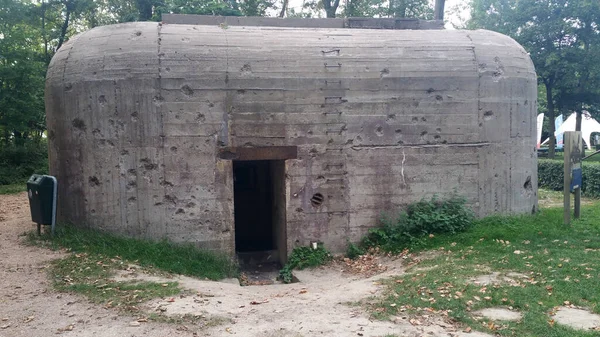 Groede Netherlands September 2020 Speel Bunkerpark Groede Playground Obtained Bunkers — стоковое фото