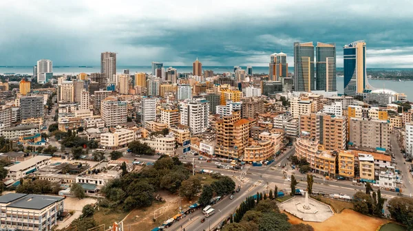 Vista Aérea Dar Salaam Tanzânia — Fotografia de Stock