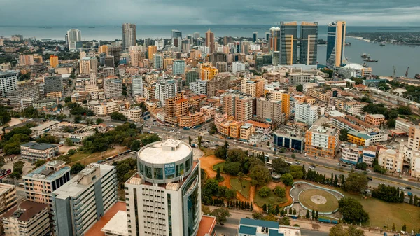 Flygfoto Över Dar Salaam Tanzania — Stockfoto