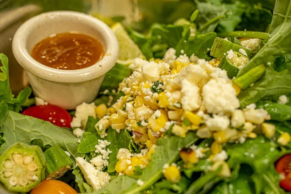 Salade Met Groenten Fruit — Stockfoto