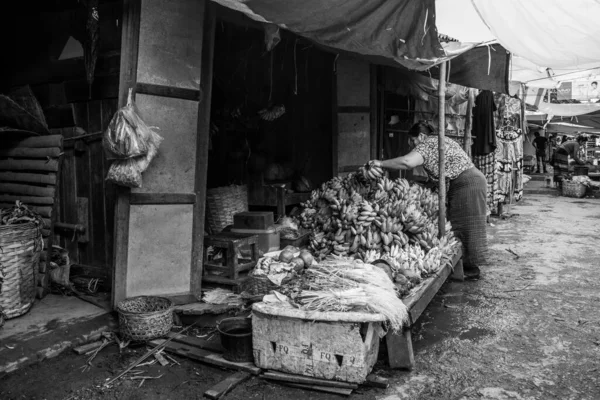 Ancienne Maison Bois Dans Village — Photo