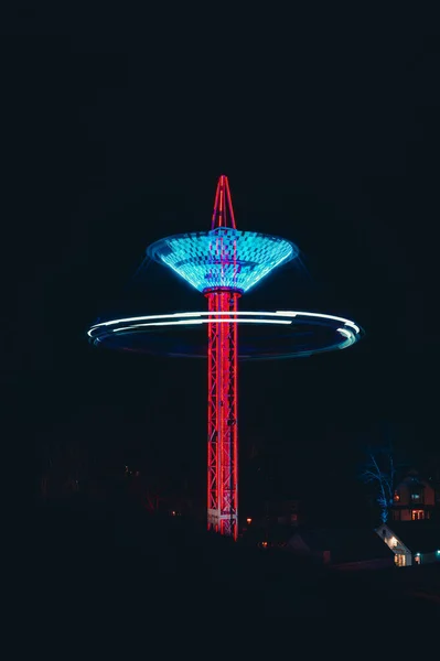 Vista Nocturna Ciudad Barcelona — Foto de Stock