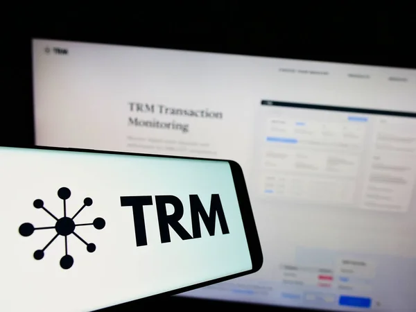 Logotipo Trm Tela Smartphone Monitor Computador — Fotografia de Stock
