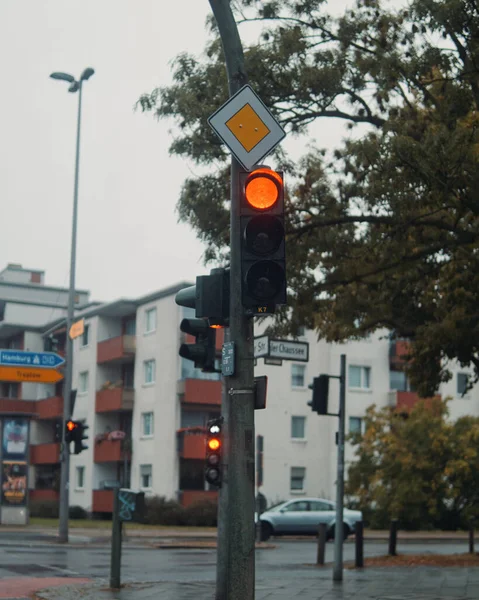 Світлофор Вулиці — стокове фото