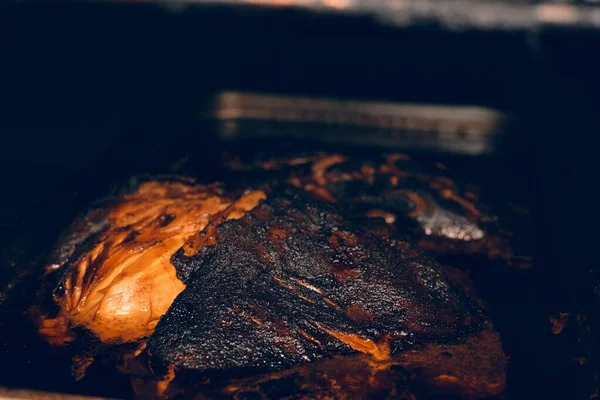 Carne Alla Griglia Una Griglia — Foto Stock