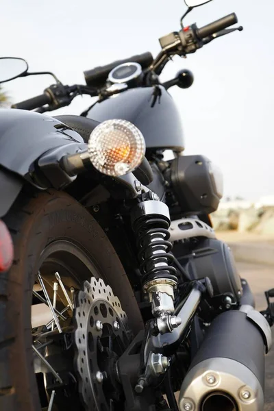 Motor Motocicleta Primer Plano —  Fotos de Stock