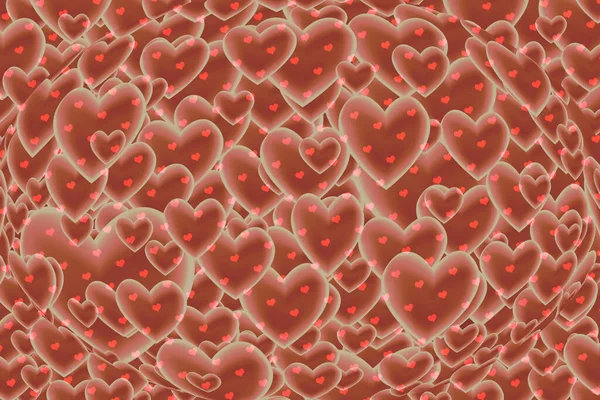 Fundo Abstrato Com Corações Vermelhos Perfeito Para Papel Parede — Fotografia de Stock