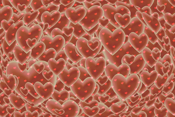 Fondo Abstracto Con Corazones Rojos Perfecto Para Papel Pintado —  Fotos de Stock