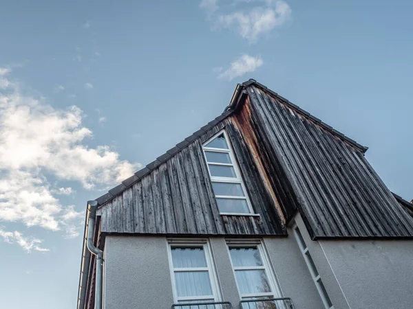 Tetto Una Casa Nel Villaggio — Foto Stock