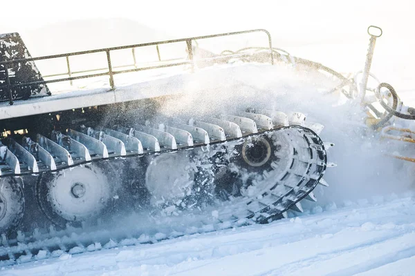 Tanque Agua Cubierto Nieve Parque —  Fotos de Stock