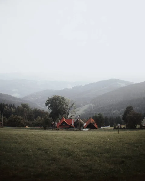 Prachtig Landschap Met Een Berg Achtergrond — Stockfoto