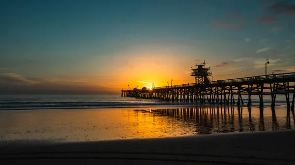 Hermoso Atardecer Sobre Mar — Foto de Stock