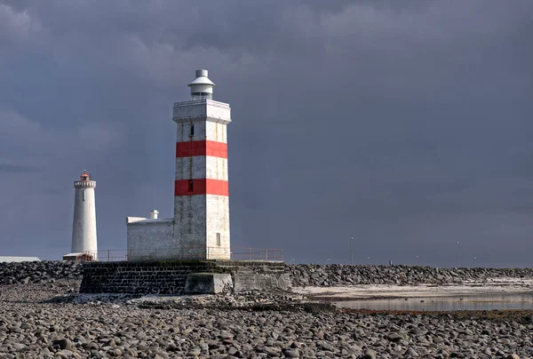 浜辺の灯台 — ストック写真
