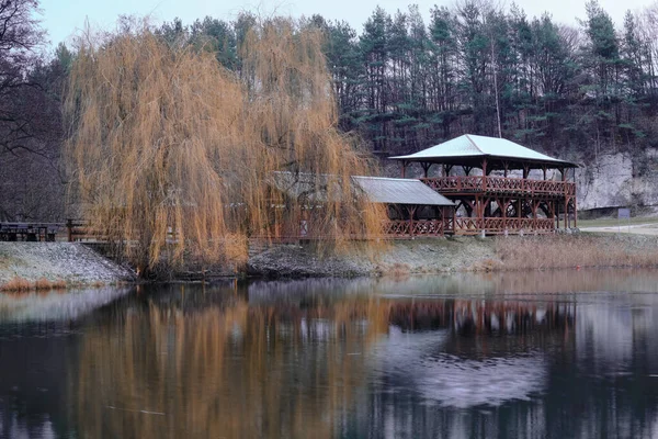 Hermoso Paisaje Con Río Lago —  Fotos de Stock