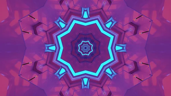 Abstraktní Barevné Kaleidoskop Pozadí Krásný Symetrický Vzor Chaotických Tvarů — Stock fotografie