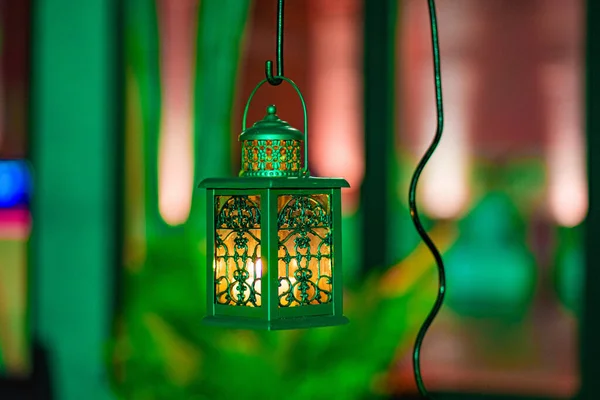 Lantern Hanging Tree Market — Stock Photo, Image