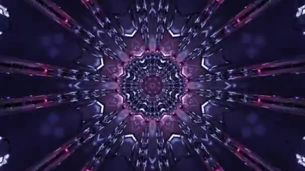 Abstract Hypnotic Glowing Background — Stock Video