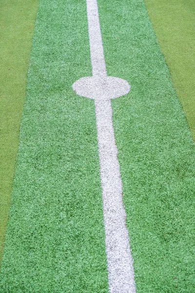 緑の芝生のサッカー場 — ストック写真