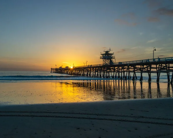 Hermoso Atardecer Sobre Mar — Foto de Stock