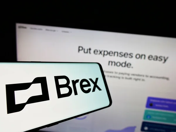 Brex Logo Smartphone Scherm Computer Monitor — Stockfoto