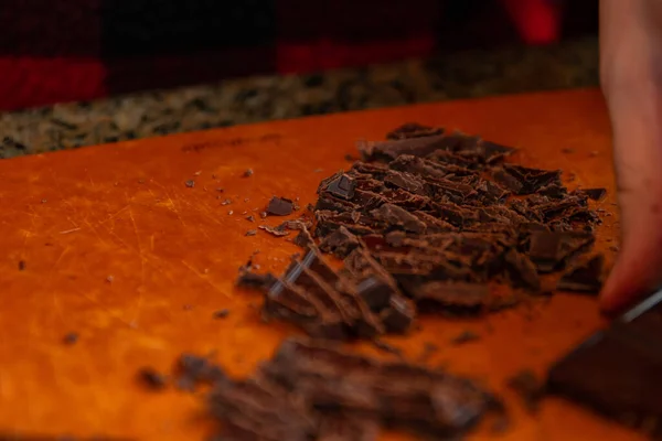 Закрыть Стопку Красного Горячего Шоколада — стоковое фото