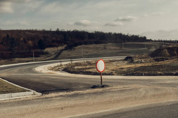 高速道路の進入道路標識はない — ストック写真