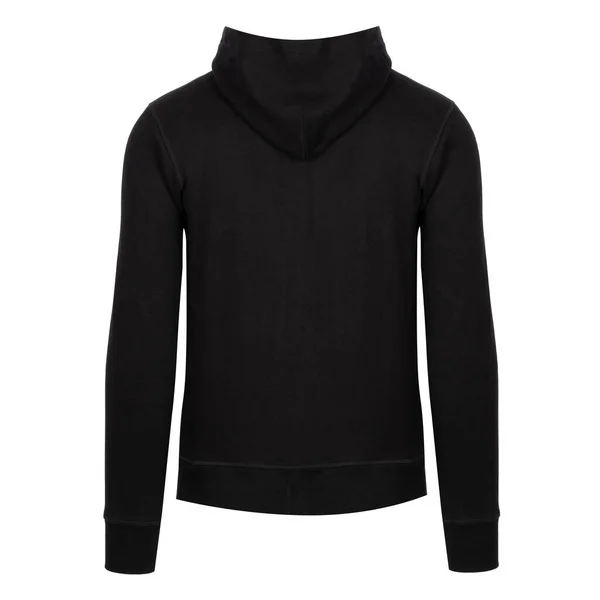 Czarny Wzór Swetra Bluza Długim Rękawem Ścieżką Wycinania Bluza Kapturem — Zdjęcie stockowe