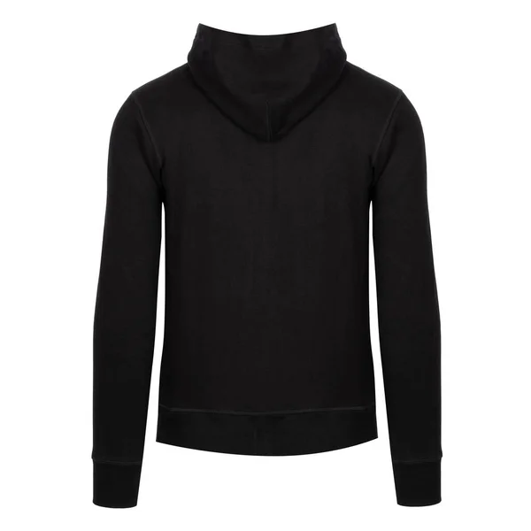 Modèle Pull Noir Sweat Shirt Manches Longues Avec Chemin Coupe — Photo