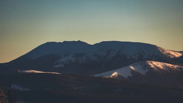 Красивый Закат Горах — стоковое фото