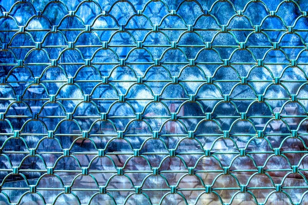 青と白の大理石のタイルで抽象的な背景 — ストック写真