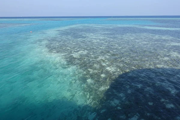 Vista Aerea Del Mare Tropicale Maldive Vacanza — Foto Stock